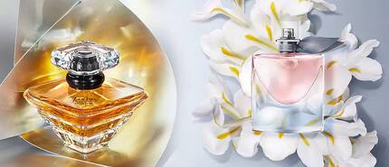 Lancome Tresor and La Vie Est Belle perfumes