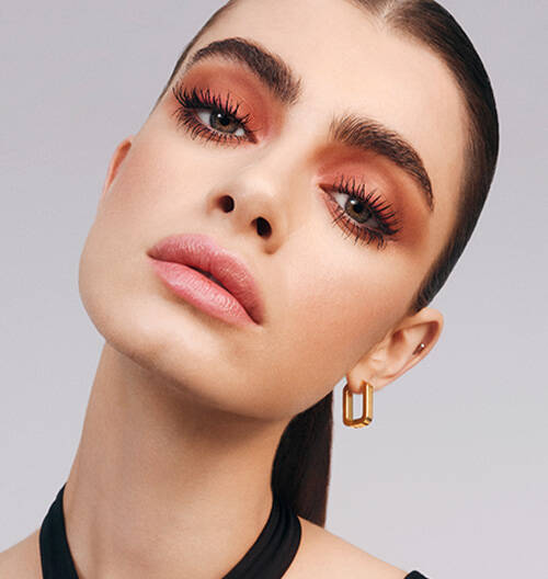 Model with Lancome Eye Makeup